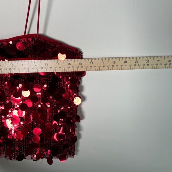 NWT THIRTY / THIRTY Bubble Sequined Sleeveless Spaghetti Blouse Size M - Picture 8 of 15